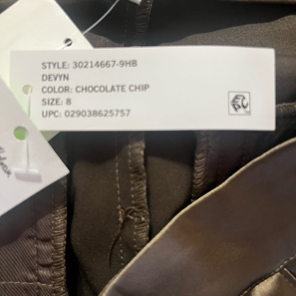 Sam Edelman Devyn Crossover Trousers In Chocolate Chip Size 8 NWT - Picture 6 of 7
